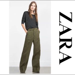NWOT Zara Wide Leg Pant Size 2